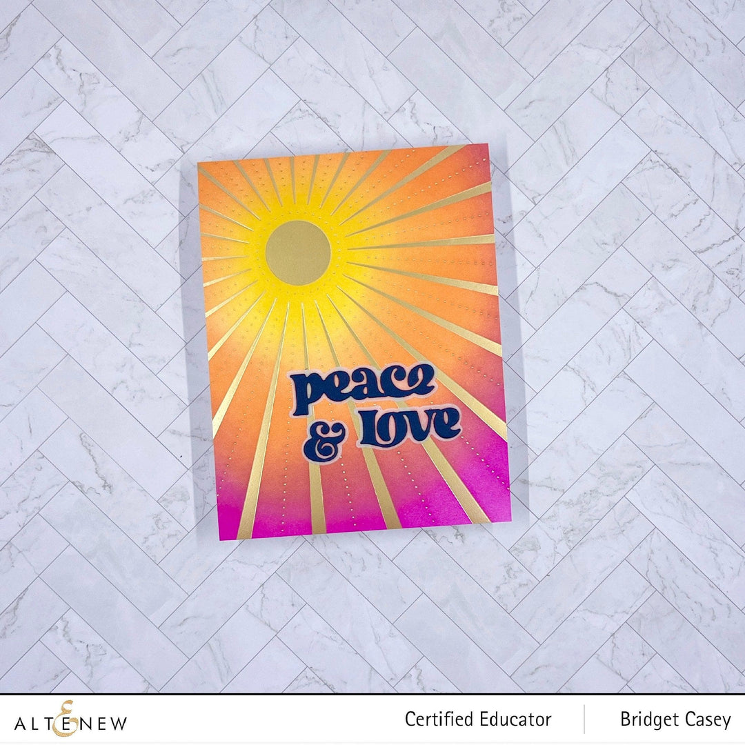 Part A-Glitz Art Craft Co.,LTD Hot Foil Plate Here Comes the Sun Hot Foil Plate