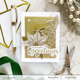 Part A-Glitz Art Craft Co.,LTD Hot Foil Plate Holiday Greetings Hot Foil Plate Set