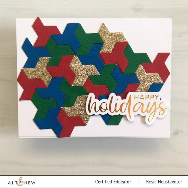 Part A-Glitz Art Craft Co.,LTD Hot Foil Plate Holiday Greetings Hot Foil Plate Set