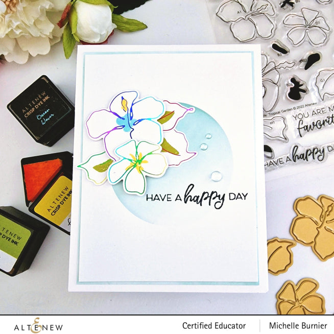 Part A-Glitz Art Craft Co.,LTD Hot Foil Plate Linear Life: Tropical Garden Hot Foil Plate Set