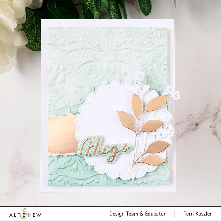 Part A-Glitz Art Craft Co.,LTD Hot Foil Plate Scalloped Circles Hot Foil Plate Set