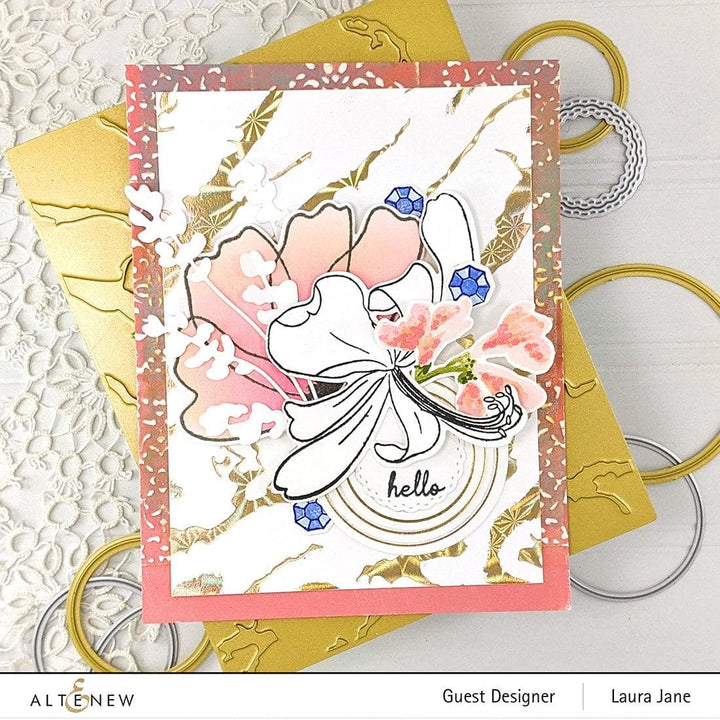 Part A-Glitz Art Craft Co.,LTD Hot Foil Plate Scalloped Circles Hot Foil Plate Set