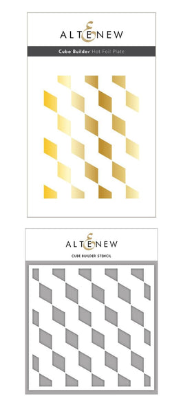 Altenew Hot Foil Plate & Stencil Bundle Cube Builder Hot Foil Plate & Cube Builder Stencil Bundle
