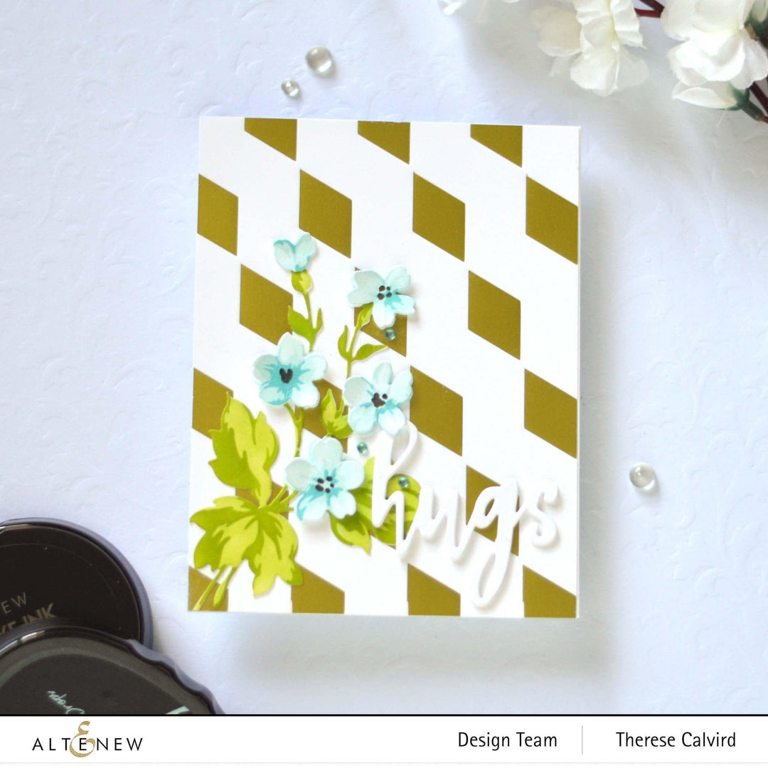Altenew Hot Foil Plate & Stencil Bundle Cube Builder Hot Foil Plate & Cube Builder Stencil Bundle