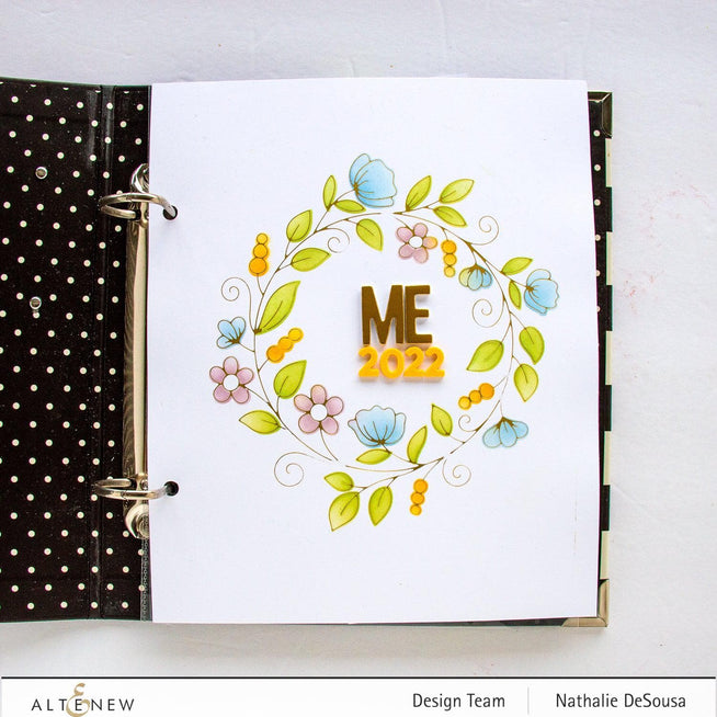 Altenew Hot Foil Plate & Stencil Bundle Flower Wreath Hot Foil Plate & Stencil Bundle