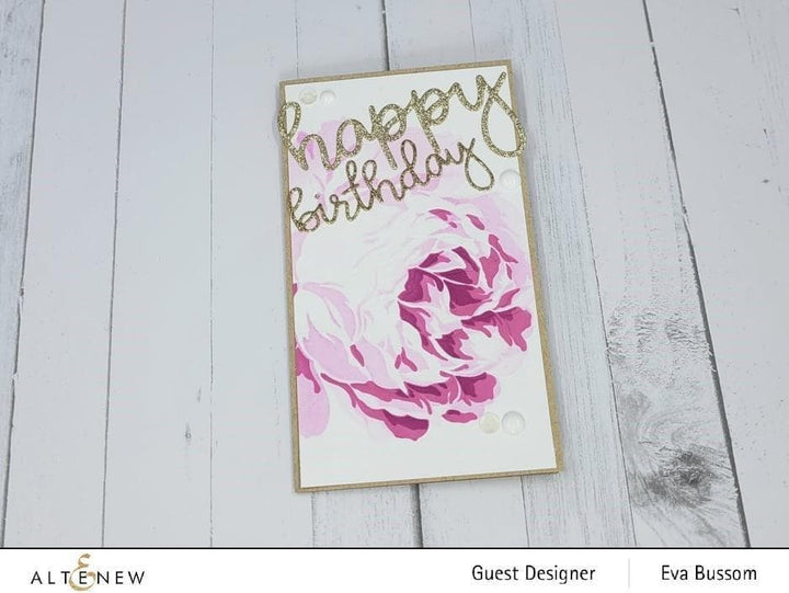 Altenew Hot Foil Plate & Stencil Bundle Gilded Rose Hot Foil Plate & Layering Stencil Bundle
