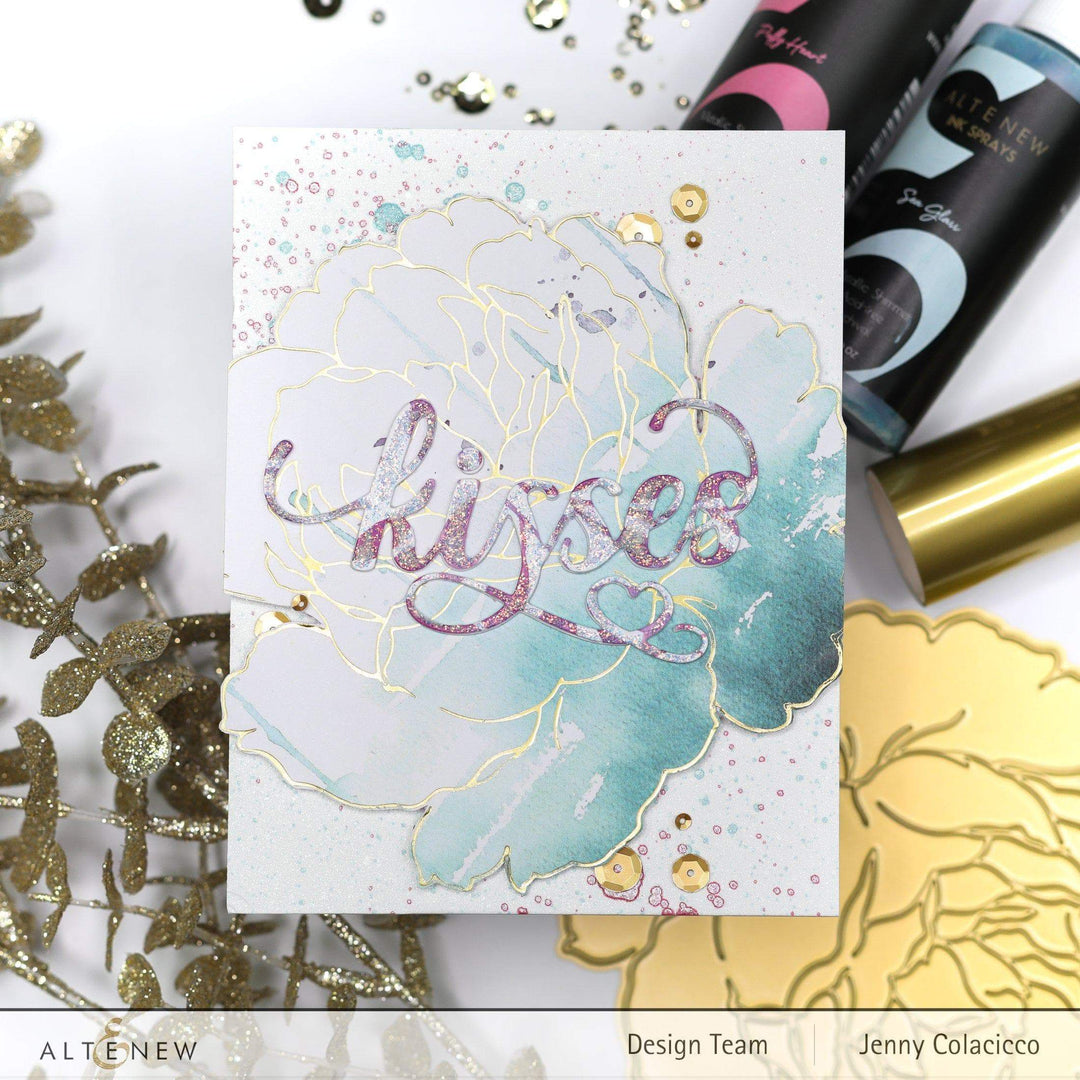 Altenew Hot Foil Plate & Stencil Bundle Gilded Rose Hot Foil Plate & Layering Stencil Bundle