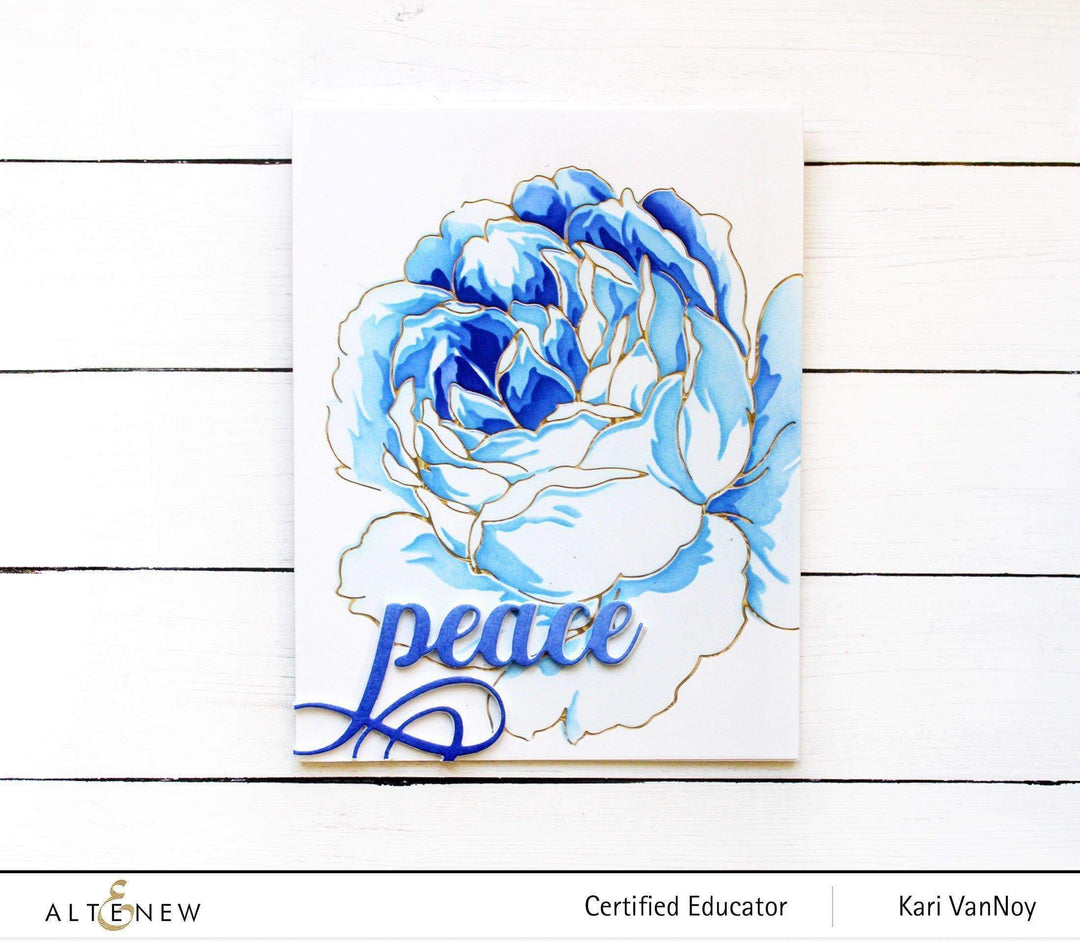 Altenew Hot Foil Plate & Stencil Bundle Gilded Rose Hot Foil Plate & Layering Stencil Bundle