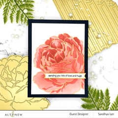 Altenew Hot Foil Plate & Stencil Bundle Gilded Rose Hot Foil Plate & Layering Stencil Bundle
