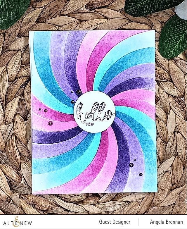 Altenew Stamp & Die & Hot Foil Plate Bundle Rainbow Burst Hot Foil Plate & Stencil Bundle