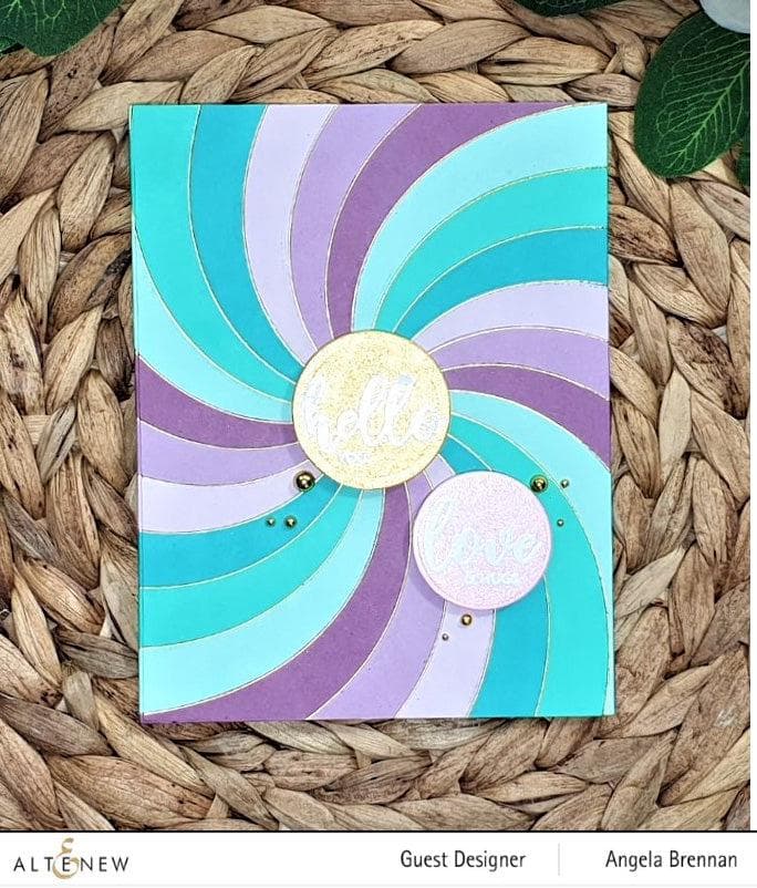 Altenew Stamp & Die & Hot Foil Plate Bundle Rainbow Burst Hot Foil Plate & Stencil Bundle