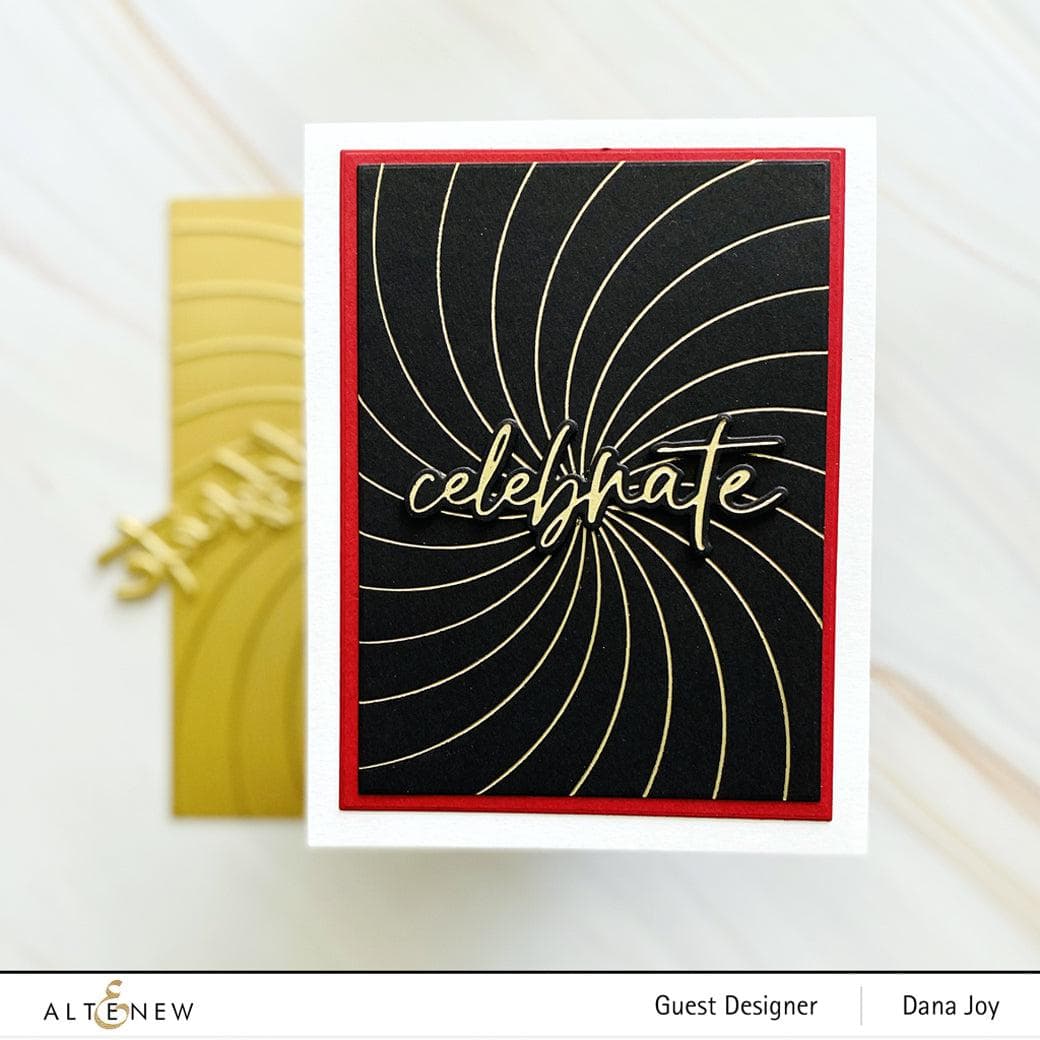 Altenew Stamp & Die & Hot Foil Plate Bundle Rainbow Burst Hot Foil Plate & Stencil Bundle