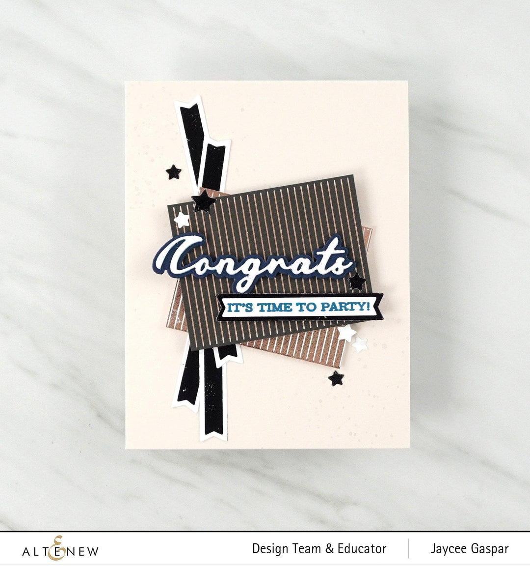 Altenew Hot Foil Plate & Stencil Bundle Sentiment Banners Hot Foil Plate & Cover Die Bundle