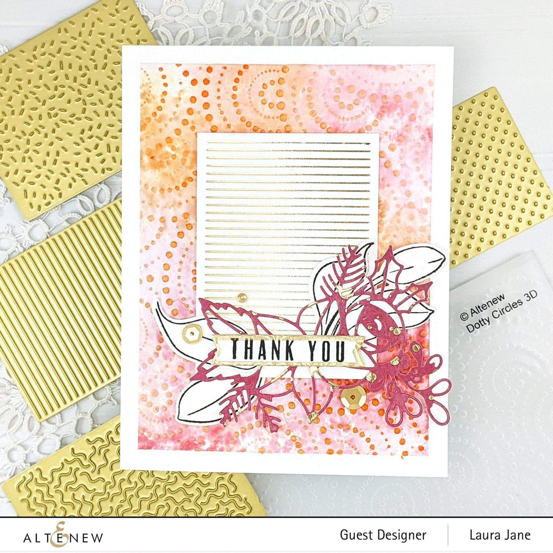 Altenew Hot Foil Plate & Stencil Bundle Sentiment Banners Hot Foil Plate & Cover Die Bundle