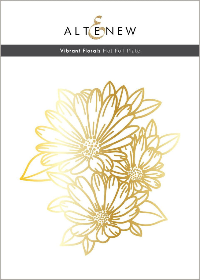 Altenew Hot Foil Plate & Stencil Bundle Vibrant Florals Hot Foil Plate & Stencil Bundle