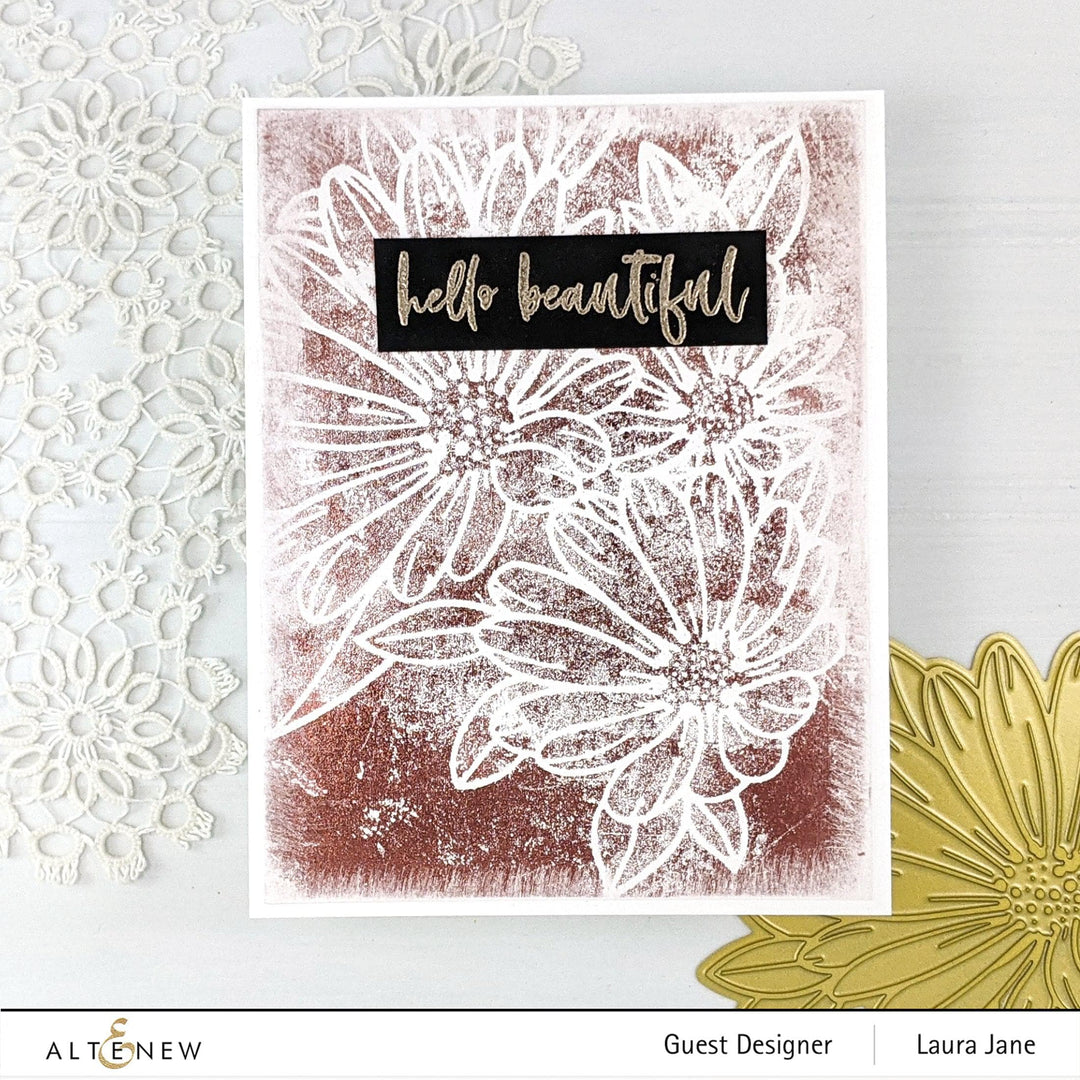 Altenew Hot Foil Plate & Stencil Bundle Vibrant Florals Hot Foil Plate & Stencil Bundle