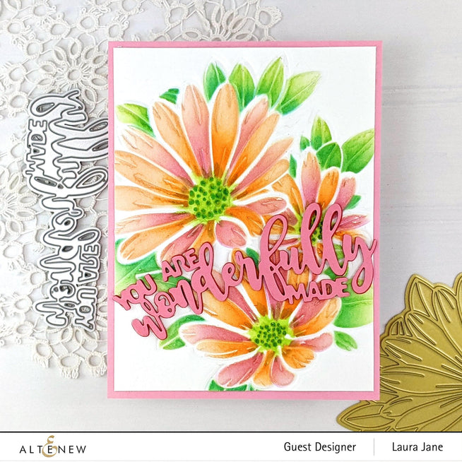 Altenew Hot Foil Plate & Stencil Bundle Vibrant Florals Hot Foil Plate & Stencil Bundle