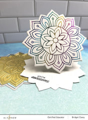 Part A-Glitz Art Craft Co.,LTD Hot Foil Plate Sunburst Doily Hot Foil Plate & Die Set