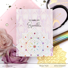 Part A-Glitz Art Craft Co.,LTD Hot Foil Plate Sunburst Doily Hot Foil Plate & Die Set