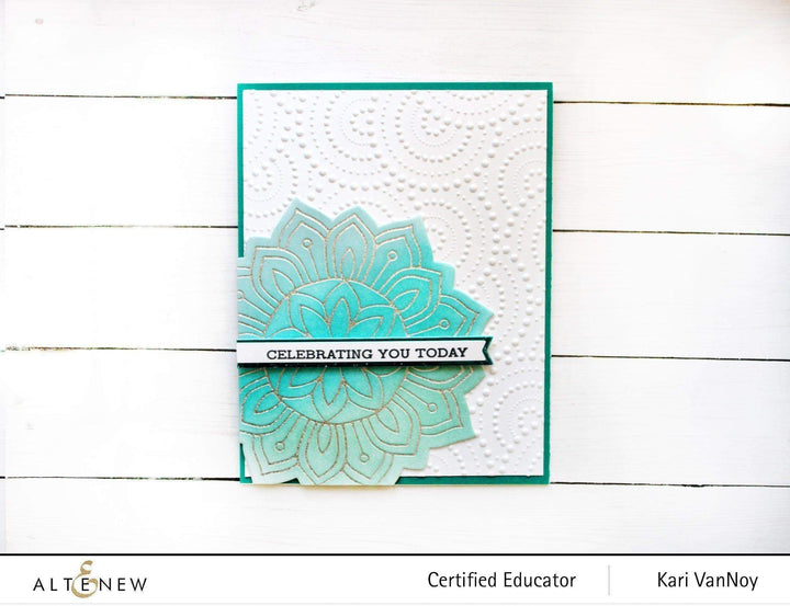 Part A-Glitz Art Craft Co.,LTD Hot Foil Plate Sunburst Doily Hot Foil Plate & Die Set