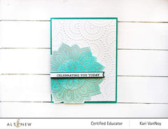 Part A-Glitz Art Craft Co.,LTD Hot Foil Plate Sunburst Doily Hot Foil Plate & Die Set