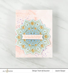 Part A-Glitz Art Craft Co.,LTD Hot Foil Plate Sunburst Doily Hot Foil Plate & Die Set