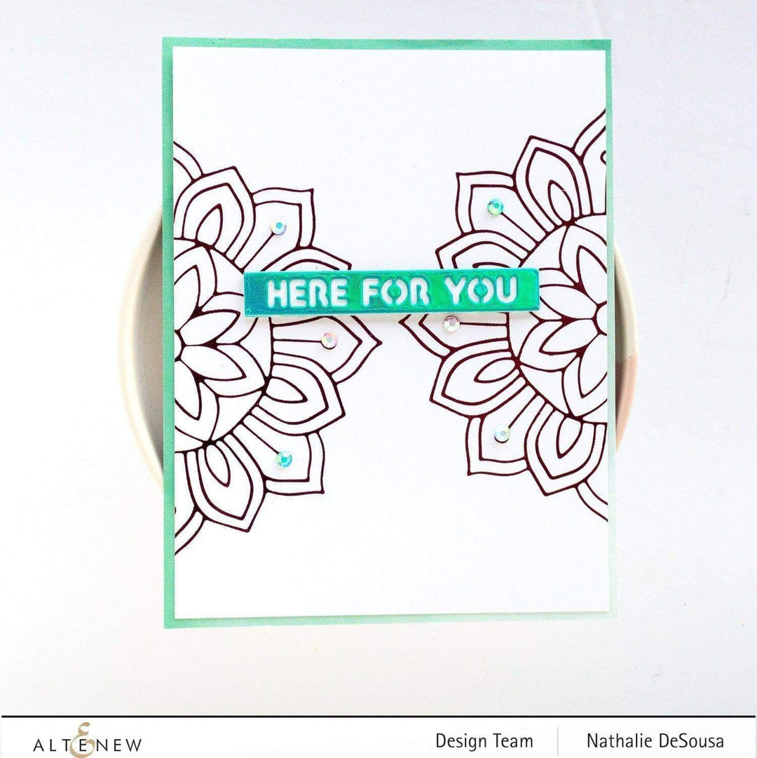 Part A-Glitz Art Craft Co.,LTD Hot Foil Plate Sunburst Doily Hot Foil Plate & Die Set