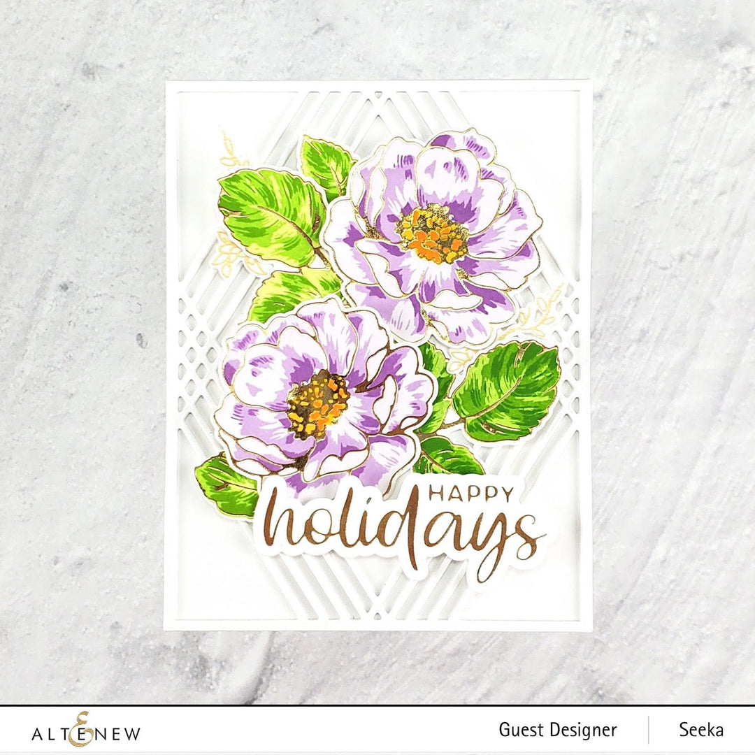 Part A-Glitz Art Craft Co.,LTD Hot Foil Plate Wild Rose Hot Foil Plate Set