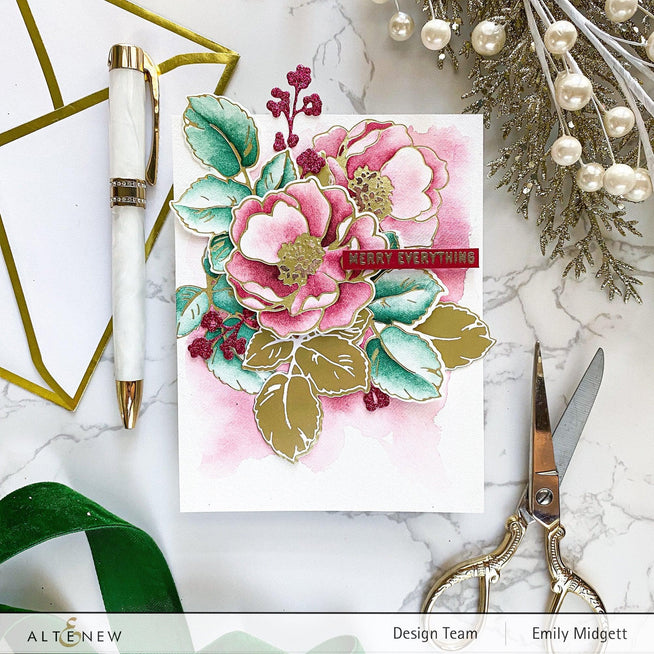 Part A-Glitz Art Craft Co.,LTD Hot Foil Plate Wild Rose Hot Foil Plate Set