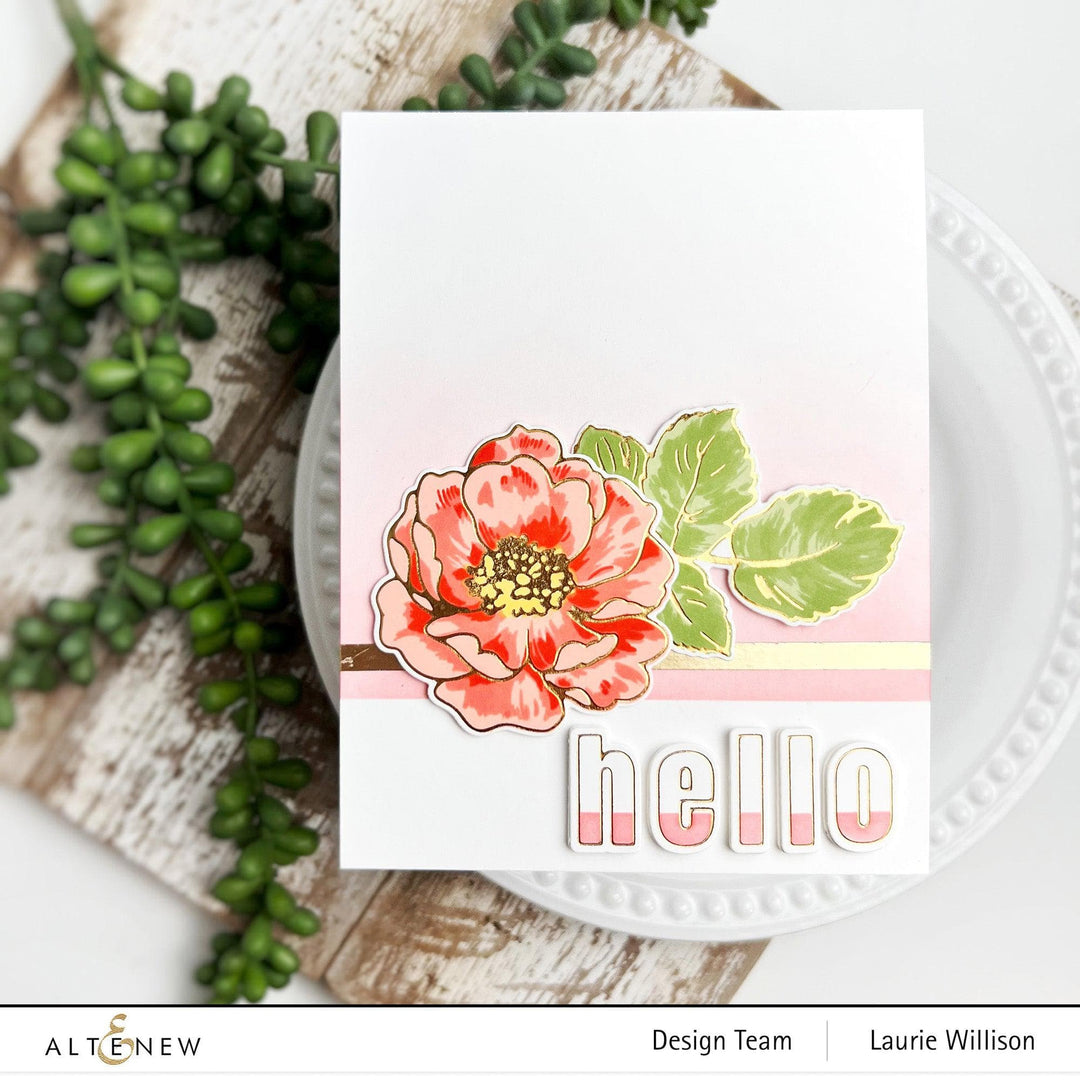Part A-Glitz Art Craft Co.,LTD Hot Foil Plate Wild Rose Hot Foil Plate Set