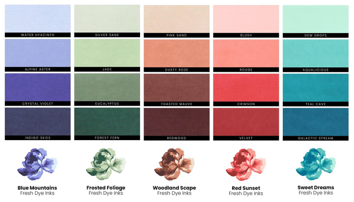 Stewart Superior Ink Bundle 20 Fresh Dye Ink Mini Cube & Re-inker Bundle