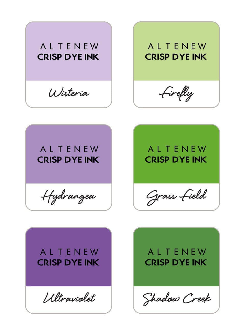 Stewart Superior Inks Blossom Branch 6 Crisp Dye Ink Mini Cube Set