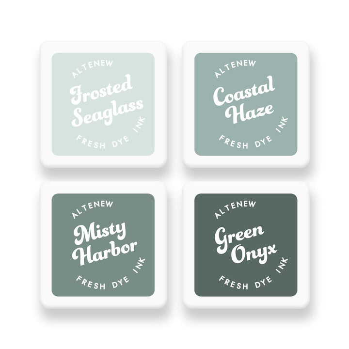 Coastal Mist Fresh Dye Ink Mini Cube Set
