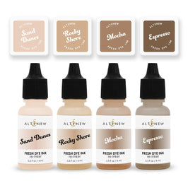 Coffee Break Fresh Dye Ink Mini Cube & Re-inker Bundle