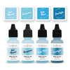 Deep Blue Seas Fresh Dye Ink Mini Cube & Re-inker Bundle