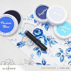 Glacier Caves Fresh Dye Ink Mini Cube & Re-inker Bundle