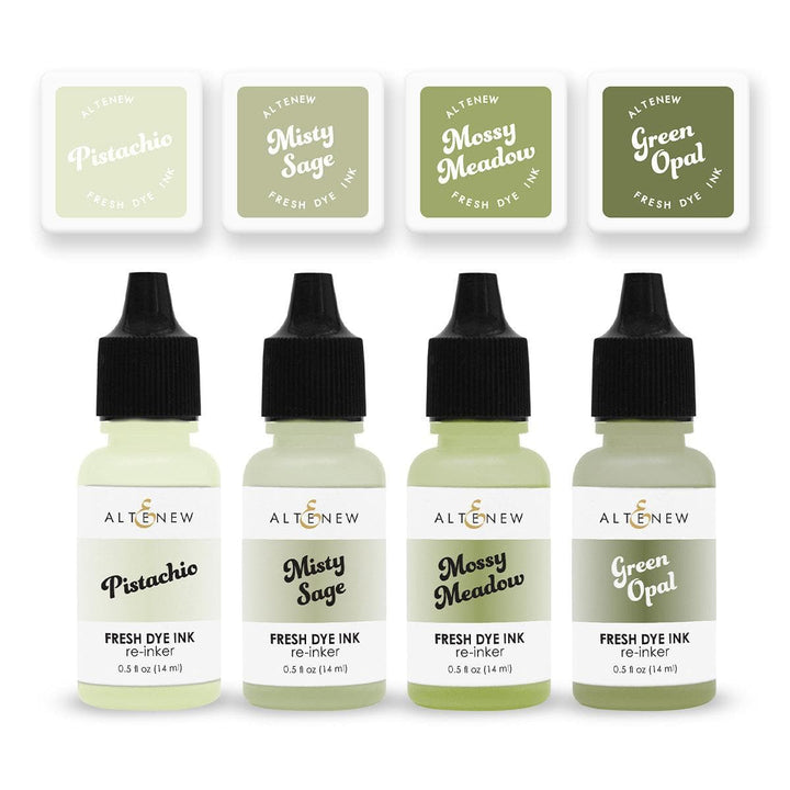 Jade Dreams Fresh Dye Ink Mini Cube & Re-inker Bundle