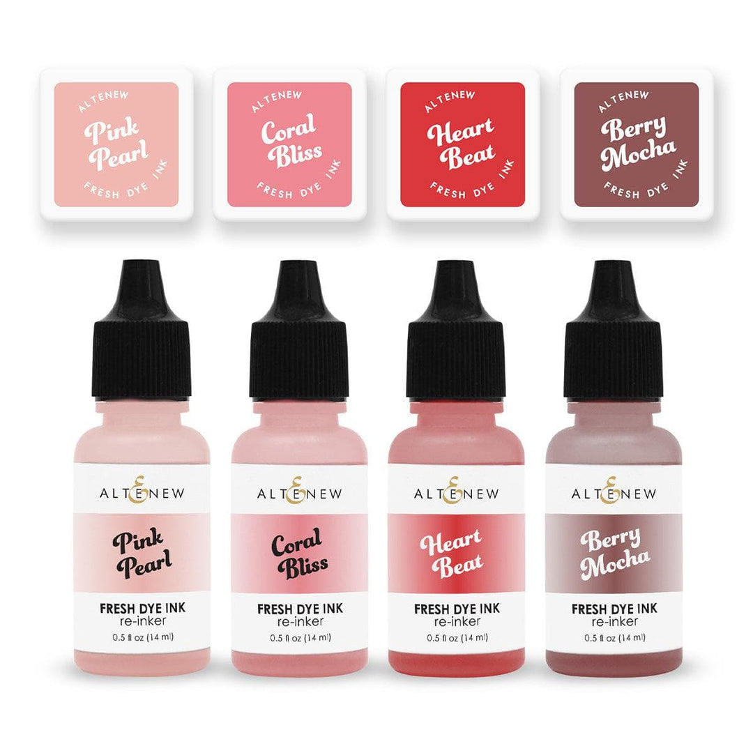 Tea Party Fresh Dye Ink Mini Cube & Re-inker Bundle