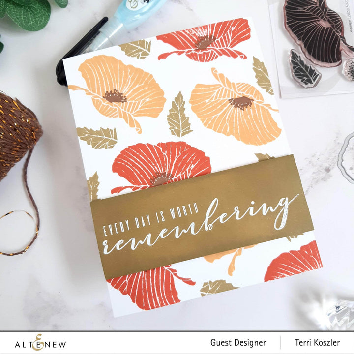 Mini Delight: Poppy Stamp & Die Set
