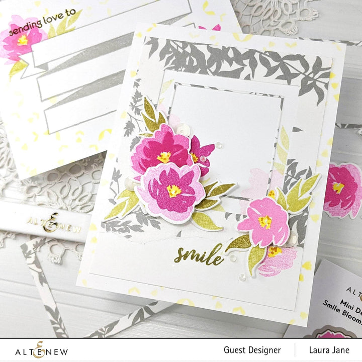 Altenew Mini Delight Mini Delight: Smile Blooms Stamp & Die Set
