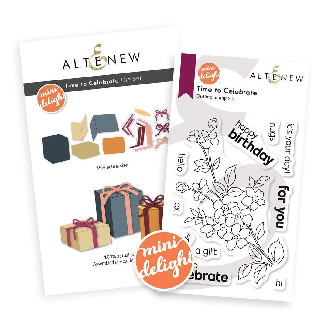 Mini Delight: Time to Celebrate Stamp & Die Set