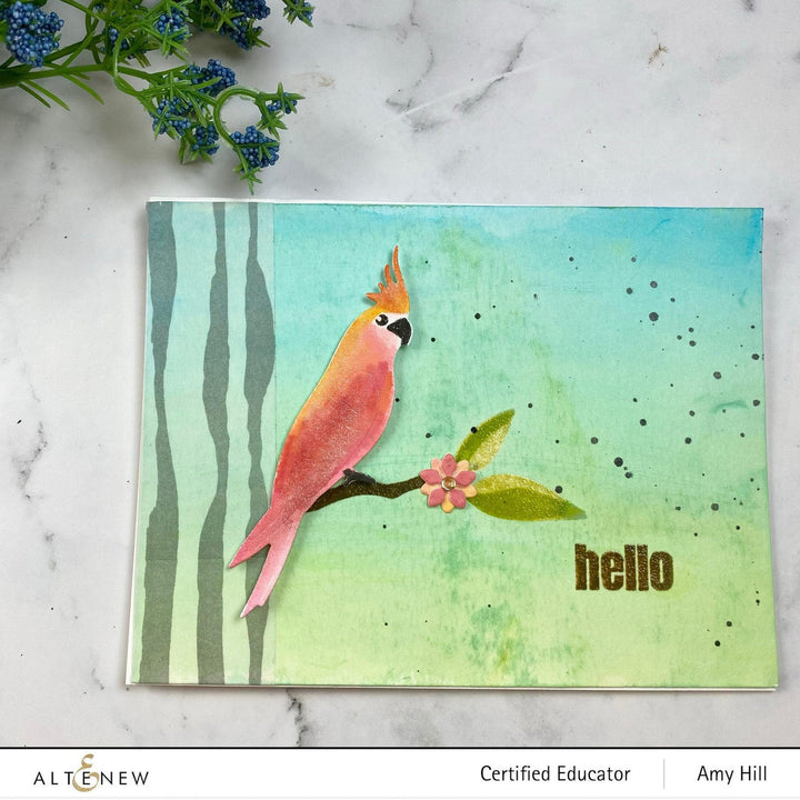 Altenew Mini Delight Mini Delight: Tropical Greeting Stamp & Die Set