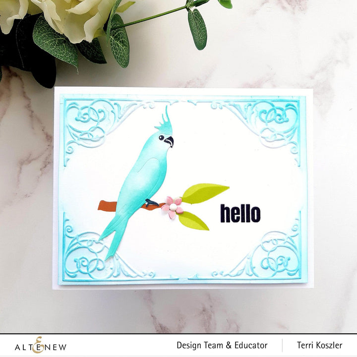Altenew Mini Delight Mini Delight: Tropical Greeting Stamp & Die Set