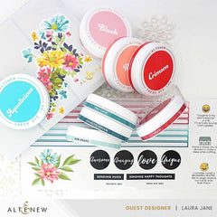 Round Ink Pads Label Set - Colorful Charisma Fresh Dye Ink Bundle