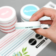 Round Ink Pads Label Set - Vividly Versatile Fresh Dye Ink Bundle