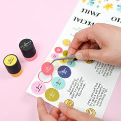 Misil Craft Decals Small & Mini Blending Brushes Label Set - Deco Garden