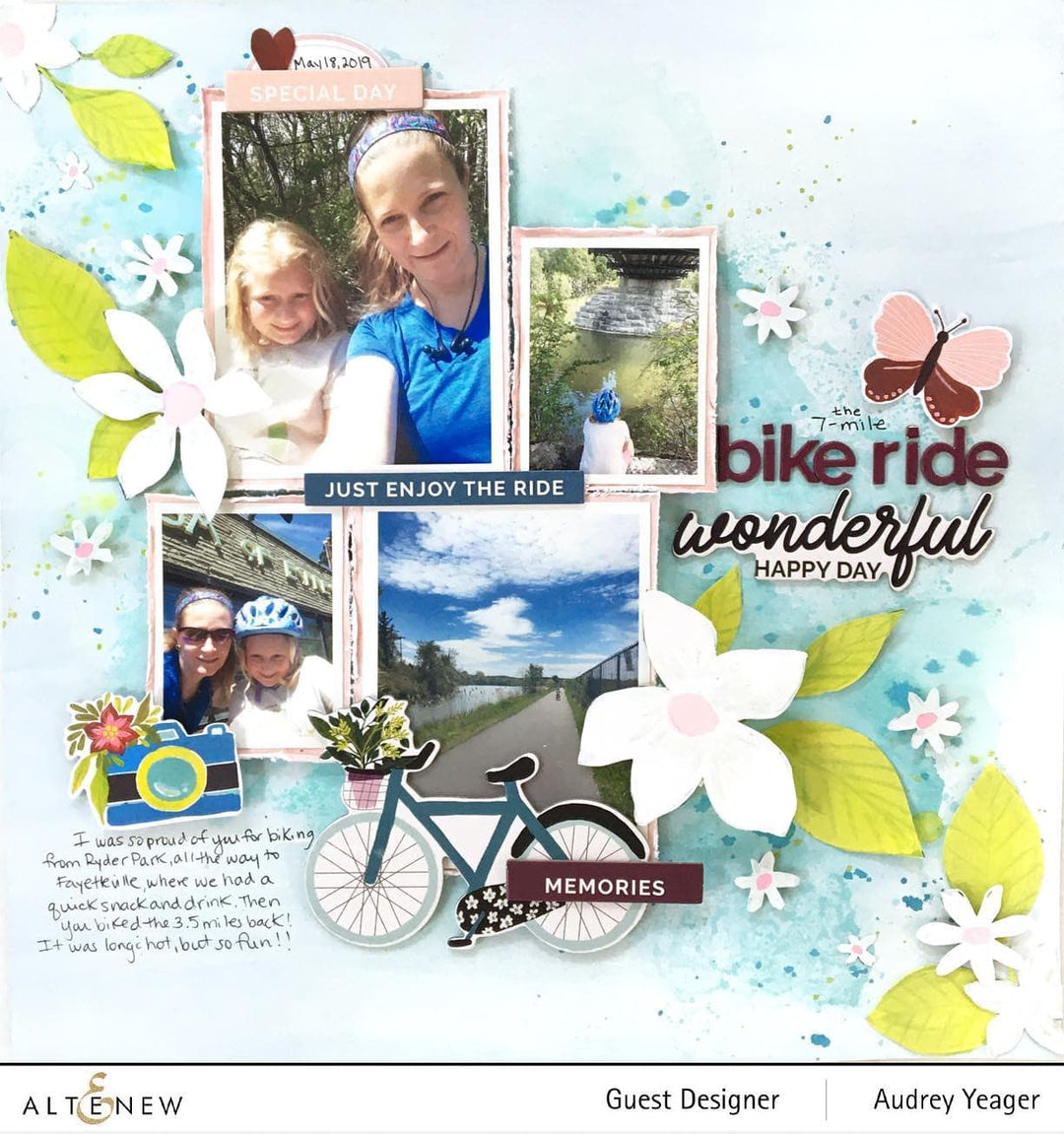 Pexzuh Printing Pattern Paper Enjoy the Ride 12x12 Paper Pack
