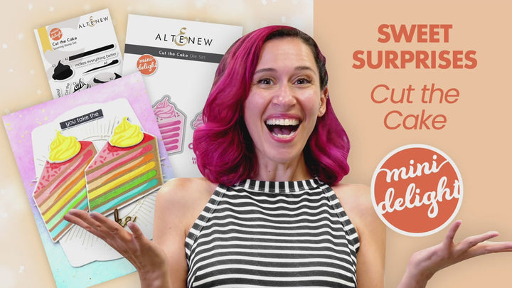 Mini Delight: Cut the Cake Stamp & Die Set