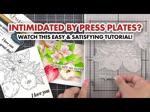 Blossoming Apple Press Plates/Foil Plates