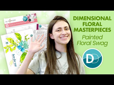 Dynamic Duo: Painted Floral Swag